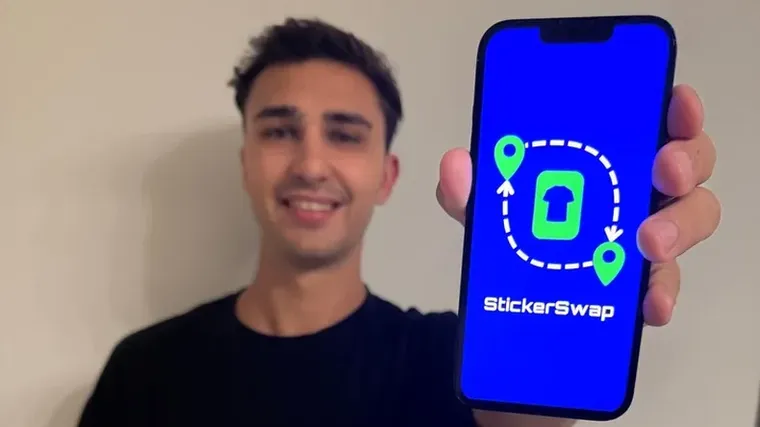 Aplicación StickerSwap para intercambiar figuritas del Mundial 2026
